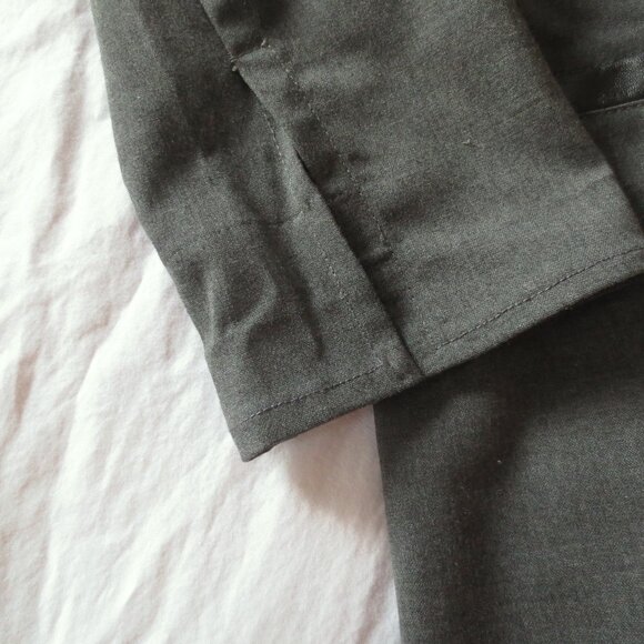 Gap Grey Professional Office Work Shift Classic Elegant Long Sleeve Dress - Picture 6 of 7